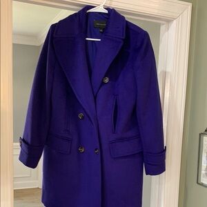 Women's Purple Double-Breasted Coat